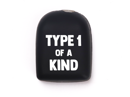 Omnipod Cover - Print - Type1 Of A Kind - Black