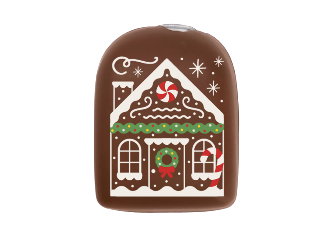 Omnipod Cover - Print - Gingerbread House