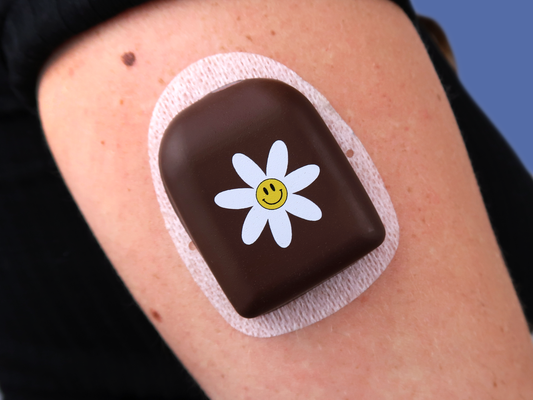 Omnipod Cover - Print - Happy Daisy Choco