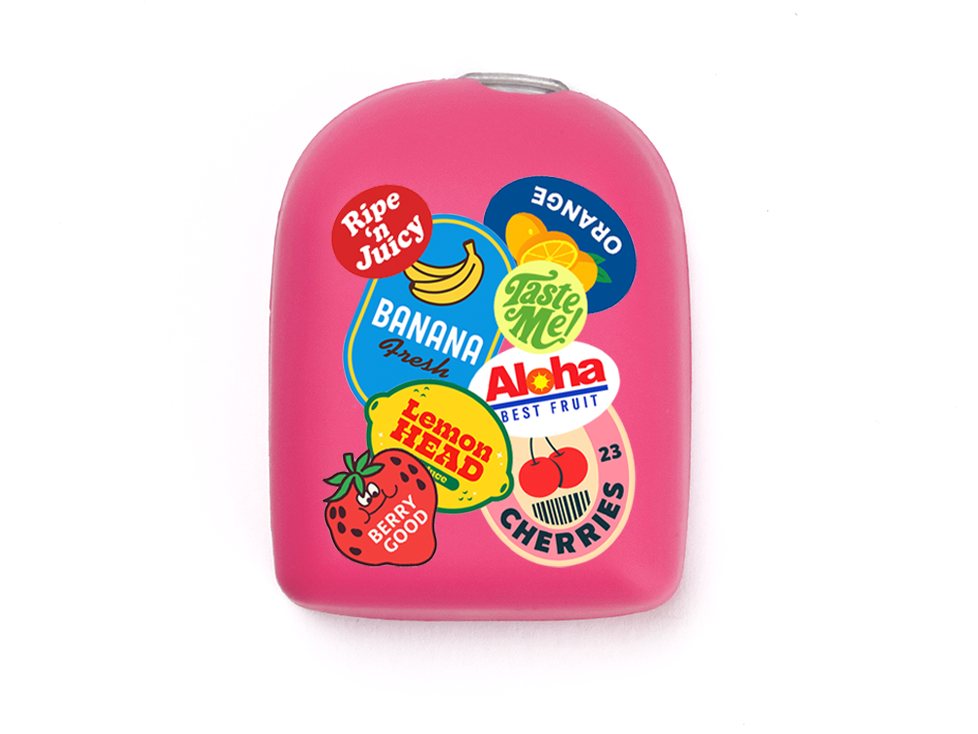 Omnipod Cover - Print - Fruit Sticker