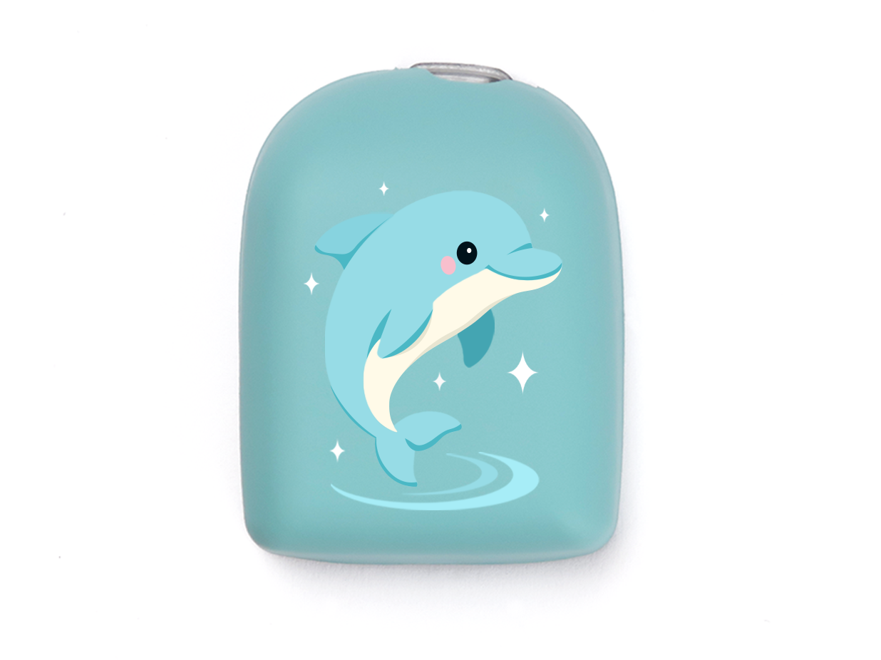 Omnipod Cover - Print - Dolphin