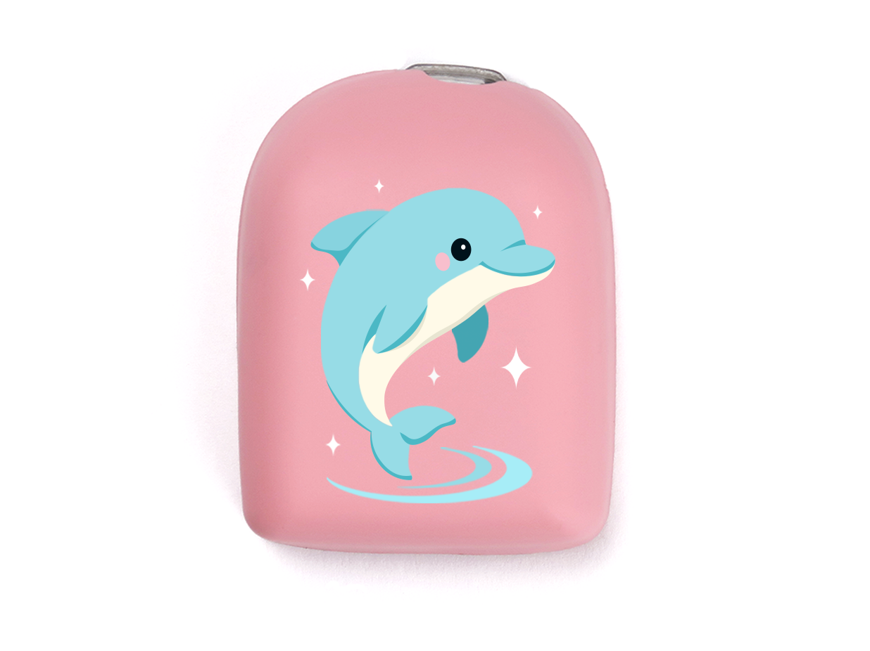 Omnipod Cover - Print - Dolphin