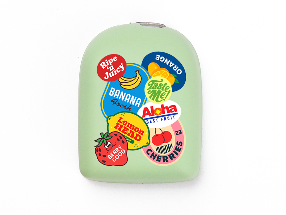 Omnipod Cover - Print - Fruit Sticker
