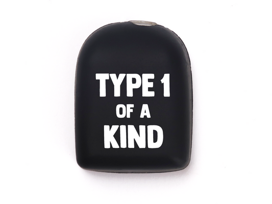 Omnipod Cover - Print - Type 1 Of A Kind - Black