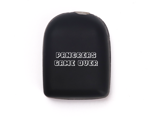 Omnipod Cover - Print - Pancreas Game Over - Black