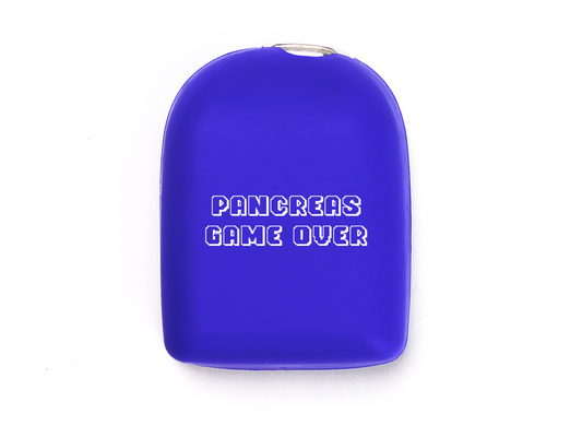 Omnipod Cover - Print - Pancreas Game Over - Dark Blue