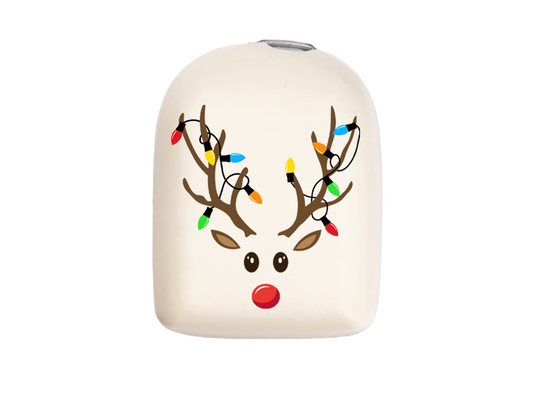 Omnipod Cover - Print - Rudolph