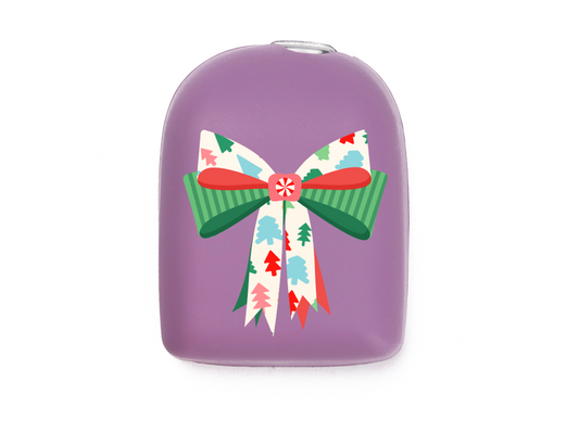 Omnipod Cover - Print - Festive Bow
