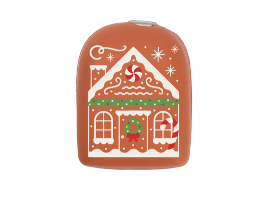 Omnipod Cover - Print - Gingerbread House