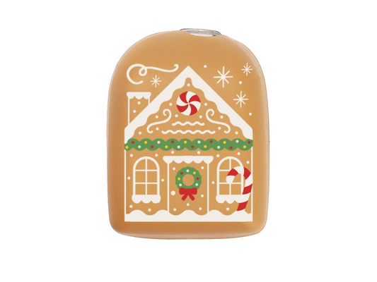 Omnipod Cover - Print - Gingerbread House
