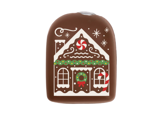Omnipod Cover - Print - Gingerbread House