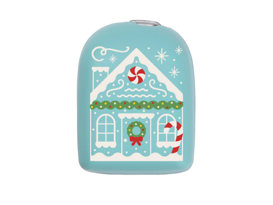 Omnipod Cover - Print - Gingerbread House