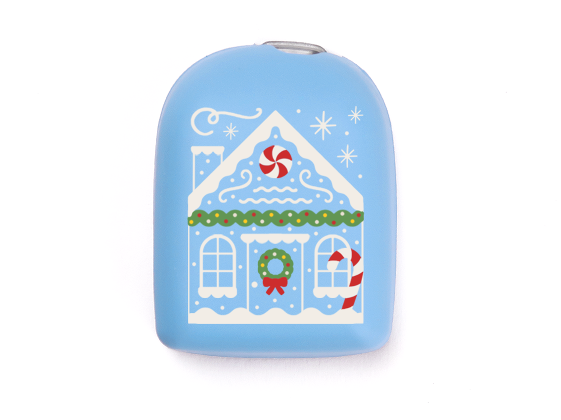 Omnipod Cover - Print - Gingerbread House