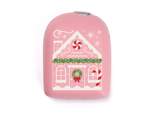 Omnipod Cover - Print - Gingerbread House