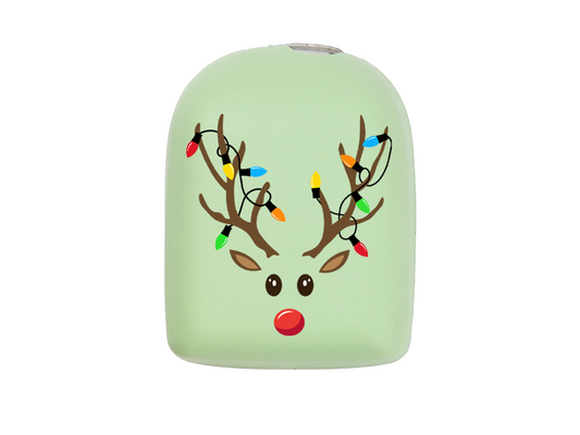 Omnipod Cover - Print - Rudolph