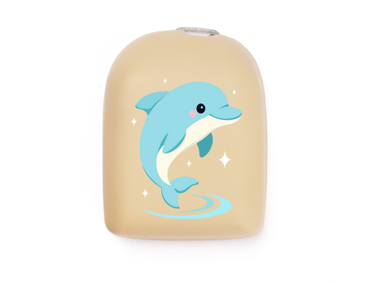 Omnipod Cover - Print - Dolphin