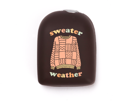 Omnipod Cover - Print - Sweater Weather - Choco